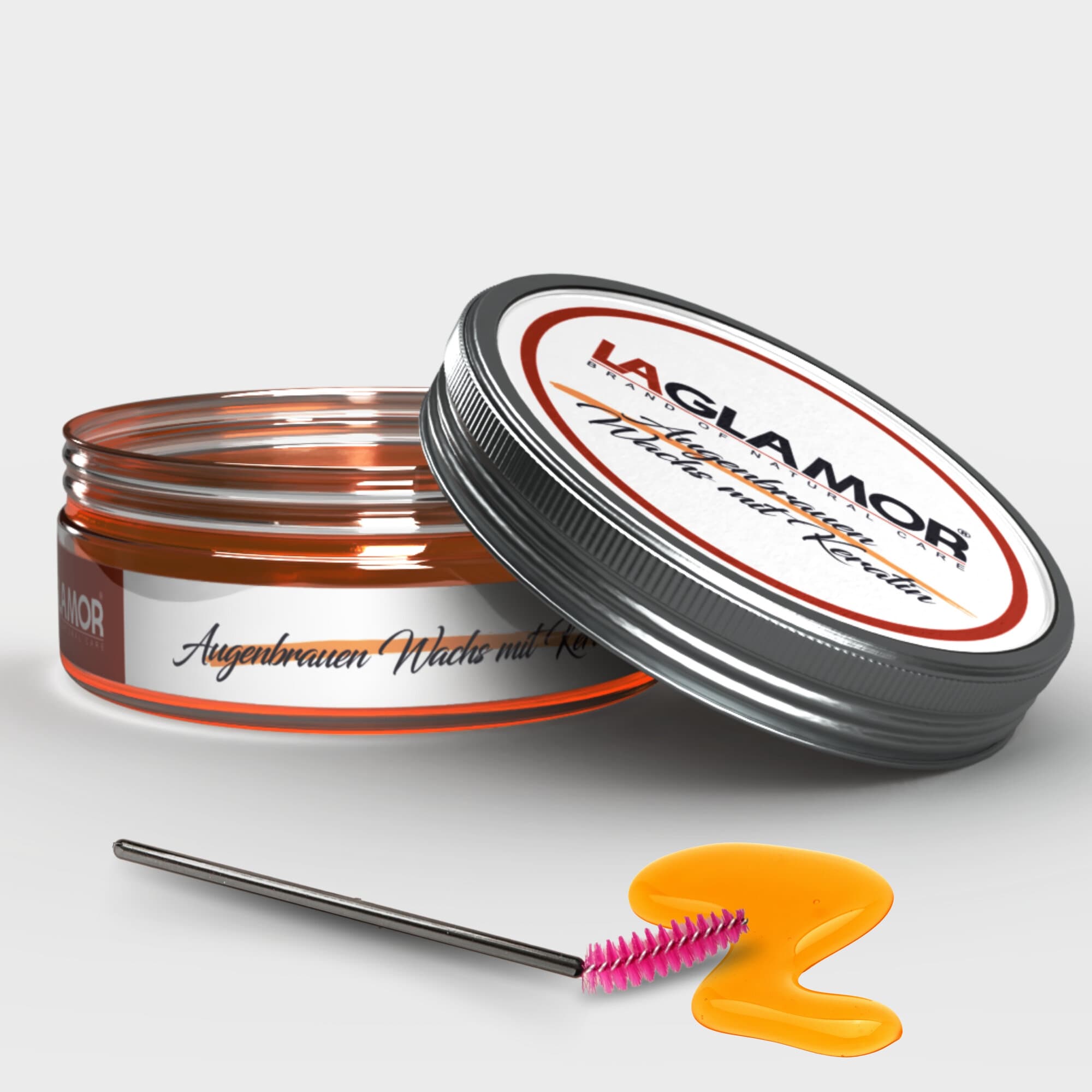 LAGLAMOR® BrowLift Gel – Augenbrauen Wachs mit Keratin | 50 ml Glas