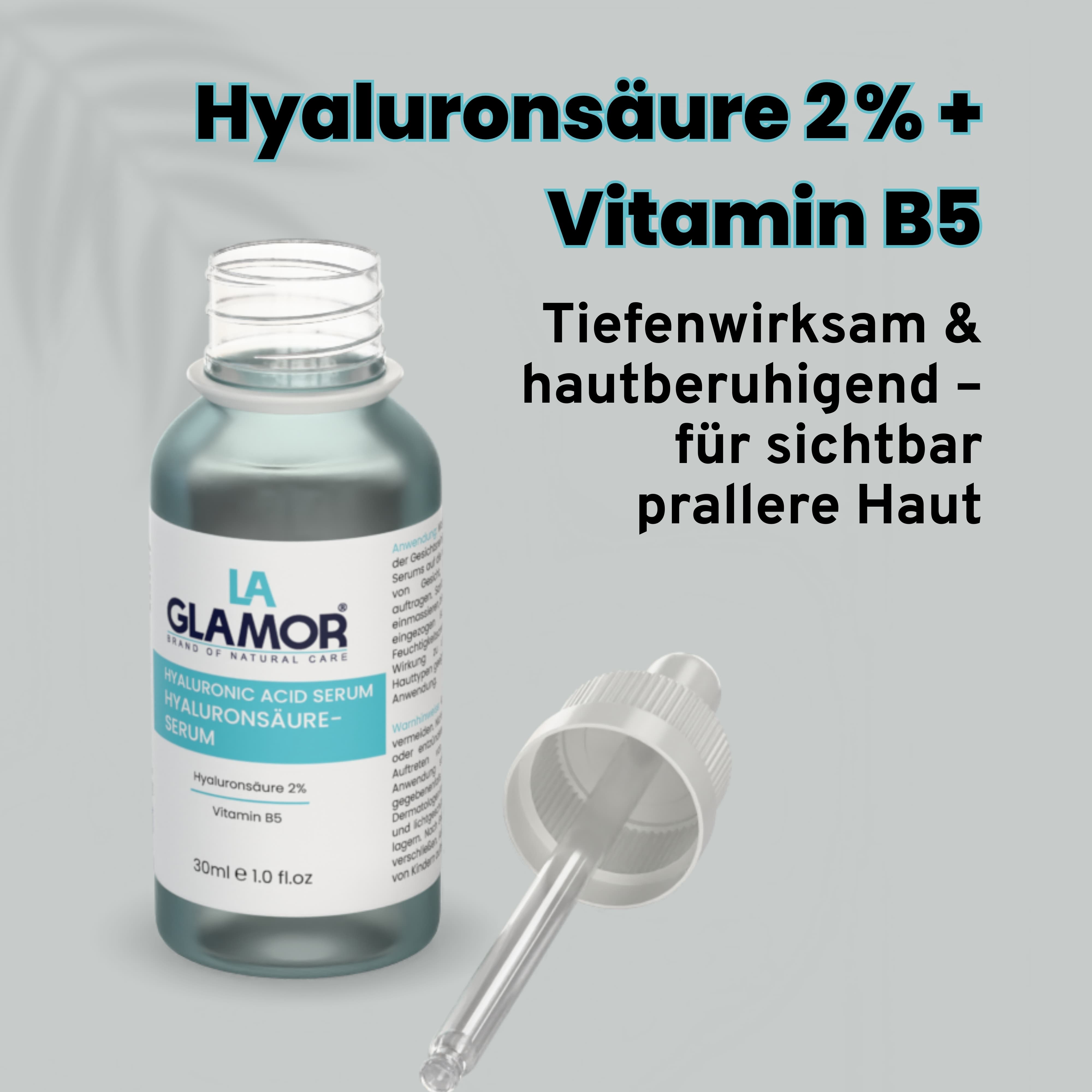 LAGLAMOR® Hyaluronsäure Serum - 30ml Glasflasche