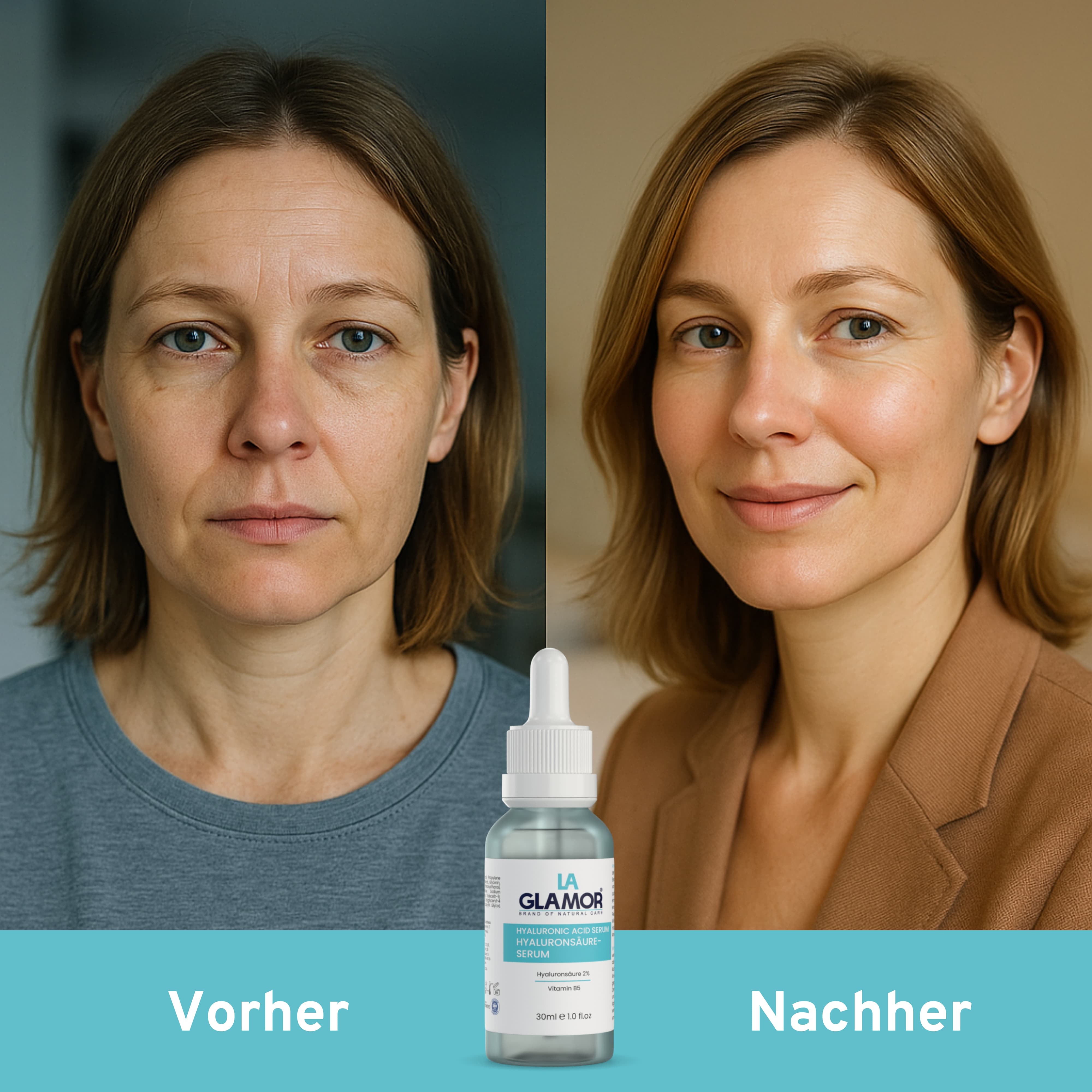 LAGLAMOR® Hyaluronsäure Serum - 30ml Glasflasche